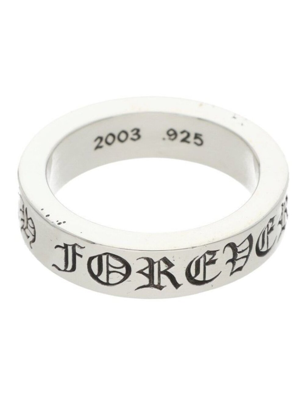 Chrome Hearts Spacer Forever Silver Ring
